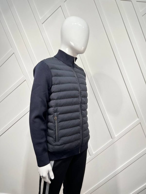 moncler mont erkek triko detayli lacivert