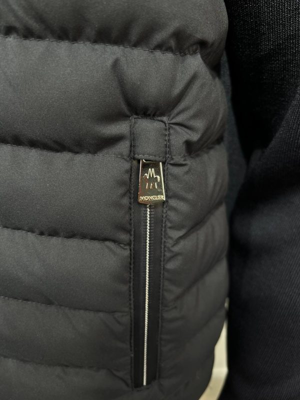 moncler mont erkek triko detayli lacivert