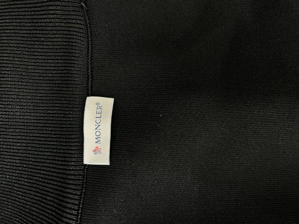 moncler mont erkek triko detayli siyah