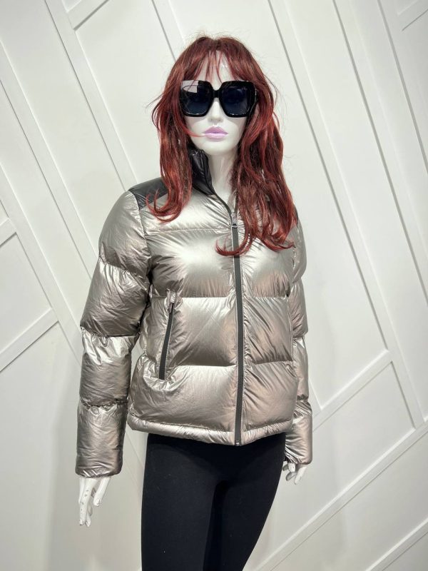 moncler mont silver siyah detayli puf