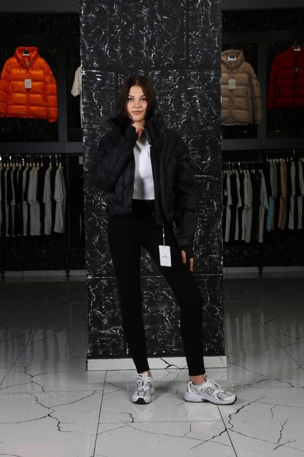 moncler mont siyah gizli kapusonlu