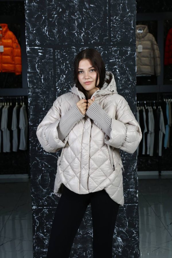 moncler mont vizon kollari triko detayli kapusonlu