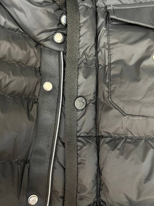 moncler yelek siyah cep detayli standart kalip