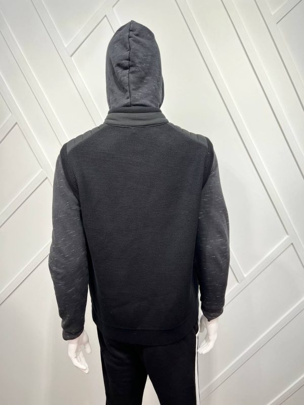 moncler yelek siyah triko detayli standart kalip