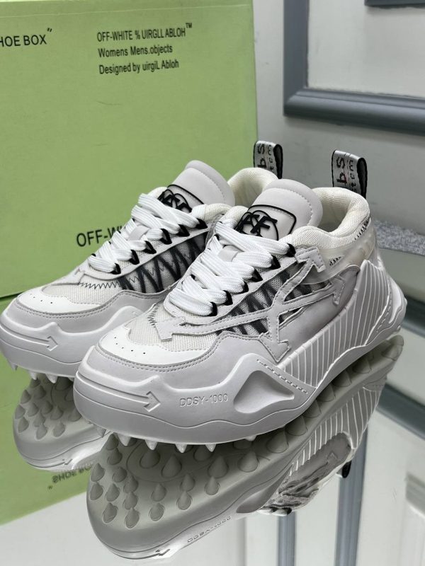 off white ayakkabi unisex beyaz hakiki deri