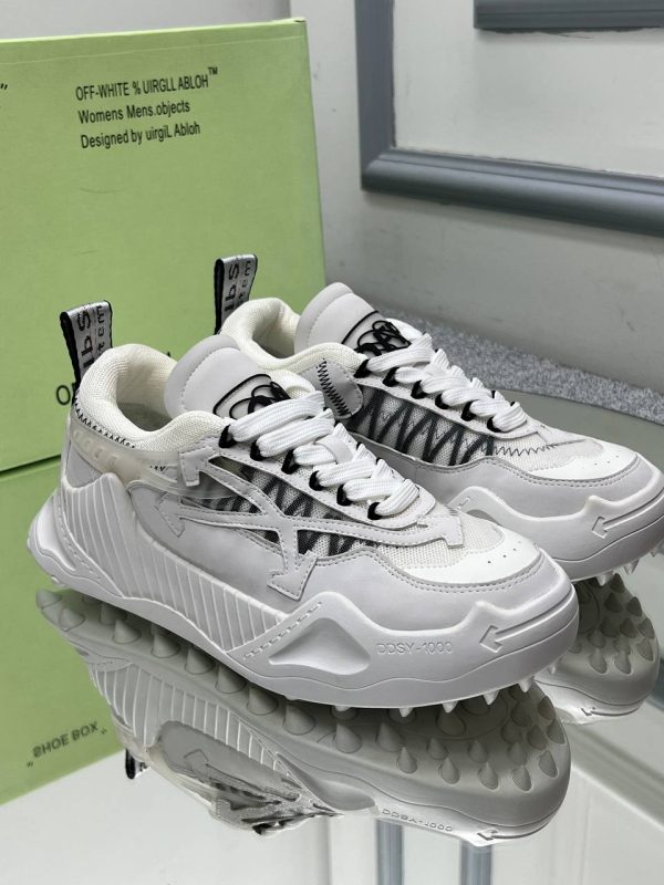 off white ayakkabi unisex beyaz hakiki deri
