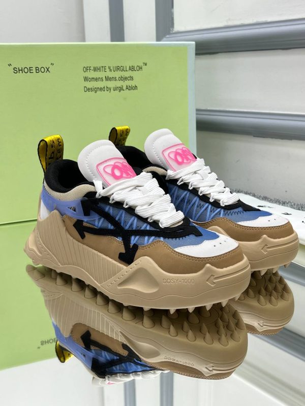 off white ayakkabi unisex camel mavi beyaz