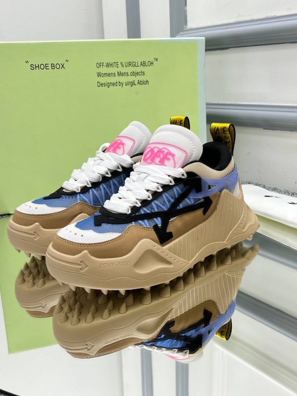 off white ayakkabi unisex camel mavi beyaz