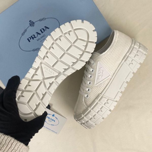 prada ayakkabi beyaz payetli double wheels sequin