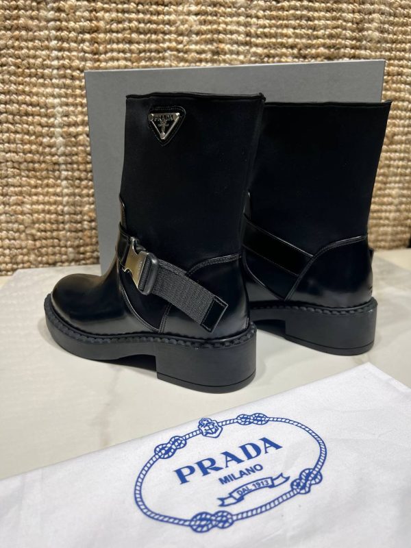 prada ayakkabi bot siyah yeni sezon