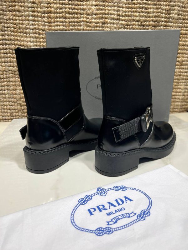 prada ayakkabi bot siyah yeni sezon