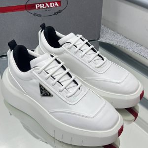 prada ayakkabi erkek beyaz hakiki deri