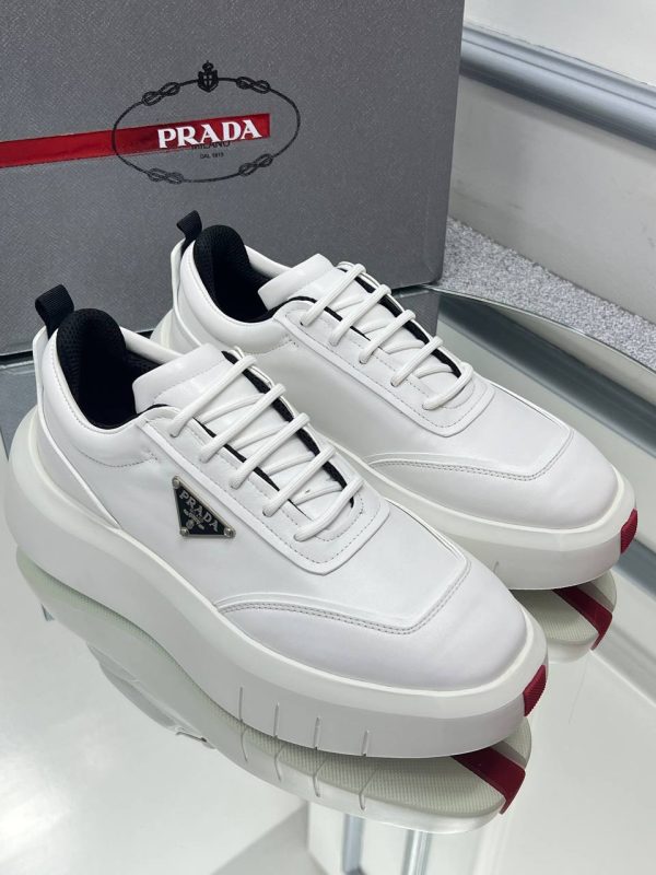 prada ayakkabi erkek beyaz hakiki deri