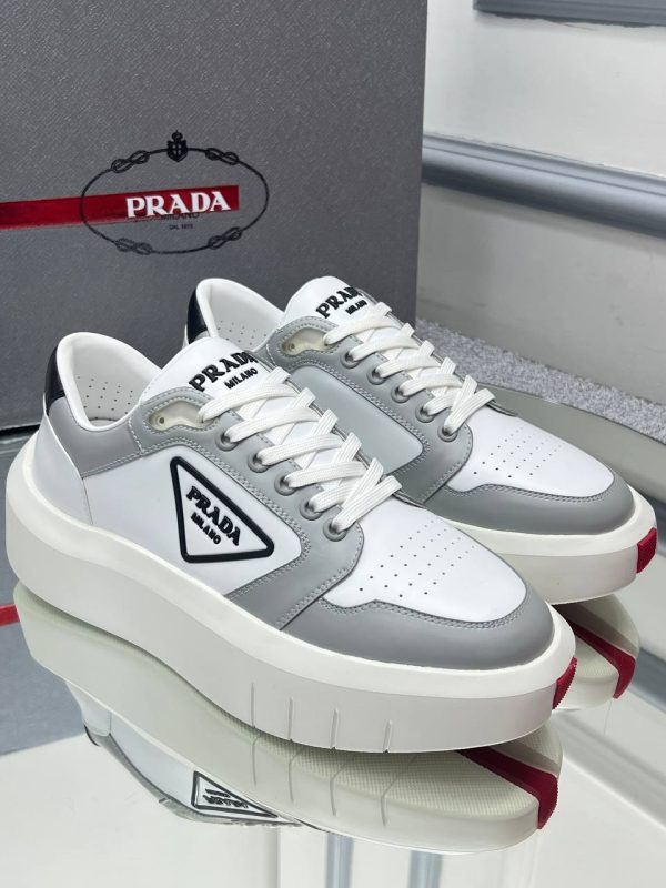 prada ayakkabi erkek gri beyaz