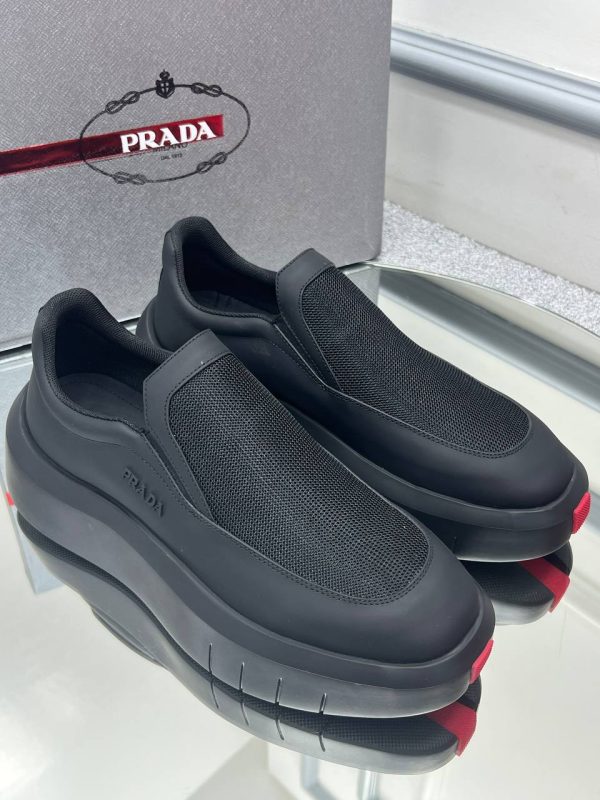 prada ayakkabi erkek loafersiyah hakiki deri