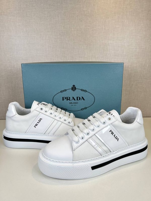 prada ayakkabi kadin beyaz yeni sezon scuba kumas