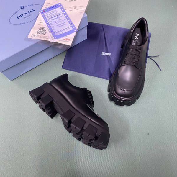 prada ayakkabi kadin kalin taban siyah classic yeni