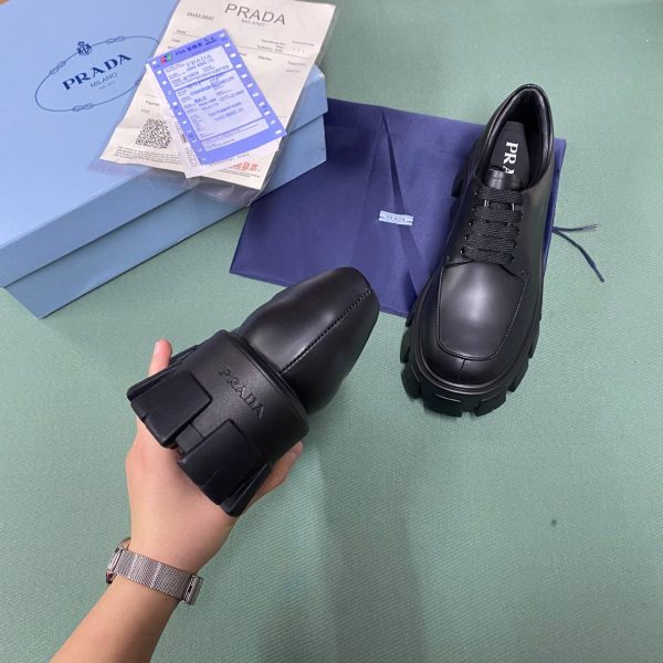 prada ayakkabi kadin kalin taban siyah classic yeni