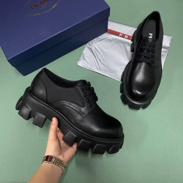 prada ayakkabi kalin taban siyah classic