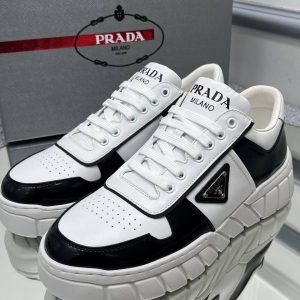 prada ayakkabi siyah beyaz classic unisex