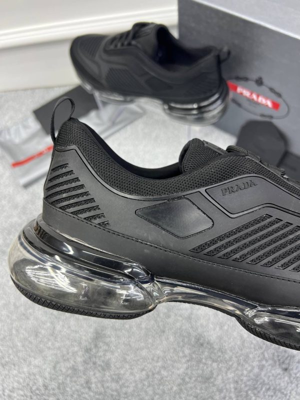 prada ayakkabi siyah seffaf taban cloudbust air technical fabric