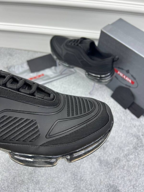 prada ayakkabi siyah seffaf taban cloudbust air technical fabric