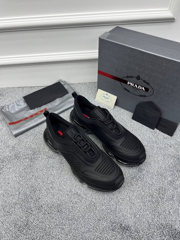 prada ayakkabi siyah seffaf taban cloudbust air technical fabric