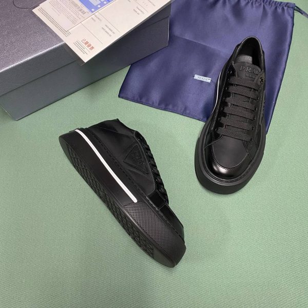 prada ayakkabi sneaker kadin siyah yeni sezon scuba kumas