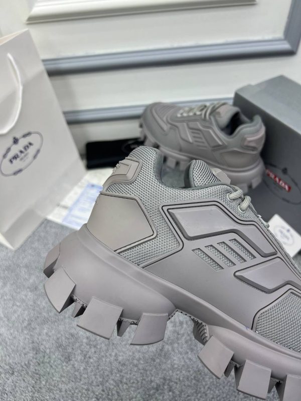 prada ayakkabi sneakers erkek gri hakiki deri