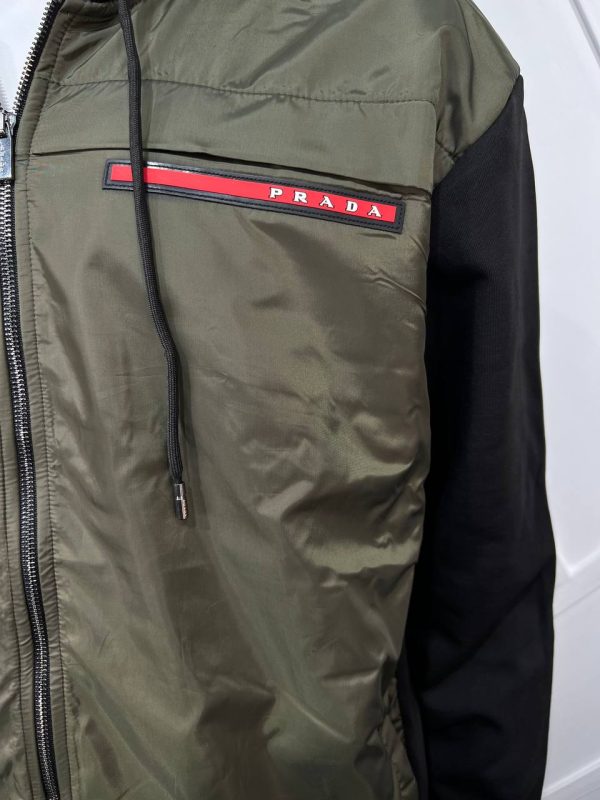 prada esorfman erkek takim siyah haki