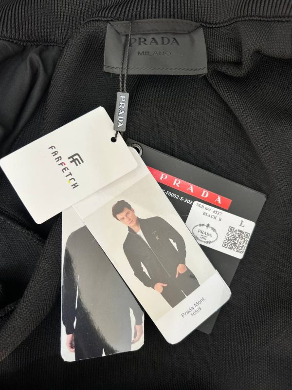 prada mont erkek triko detayli siyah ithal