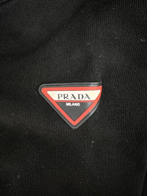 prada mont erkek triko siyah