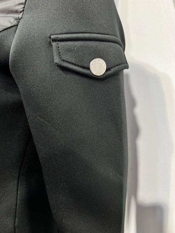 prada mont triko detayli siyah slim fit