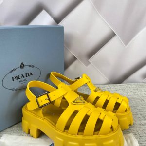 prada terlik rubber sari sandalet ithal