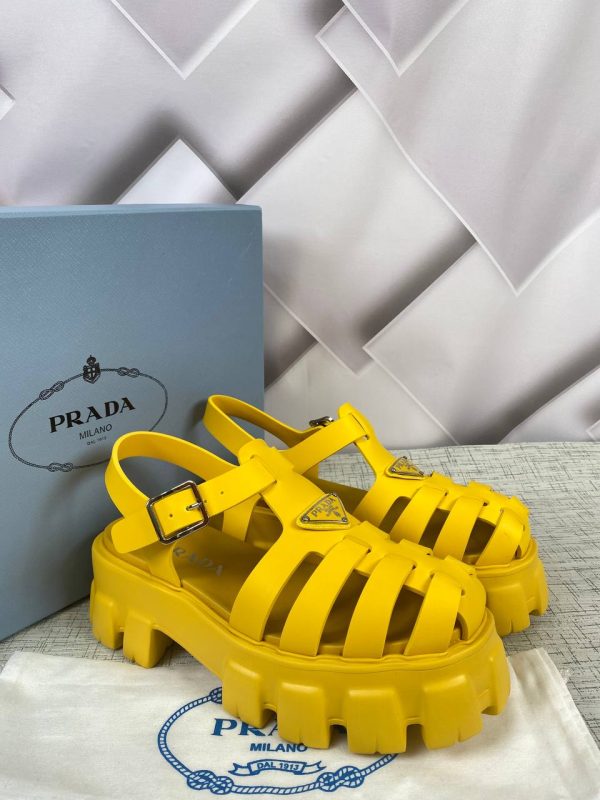 prada terlik rubber sari sandalet ithal