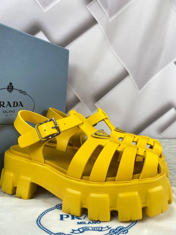prada terlik rubber sari sandalet ithal