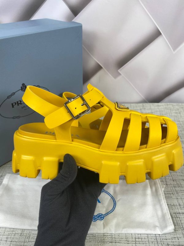 prada terlik rubber sari sandalet ithal