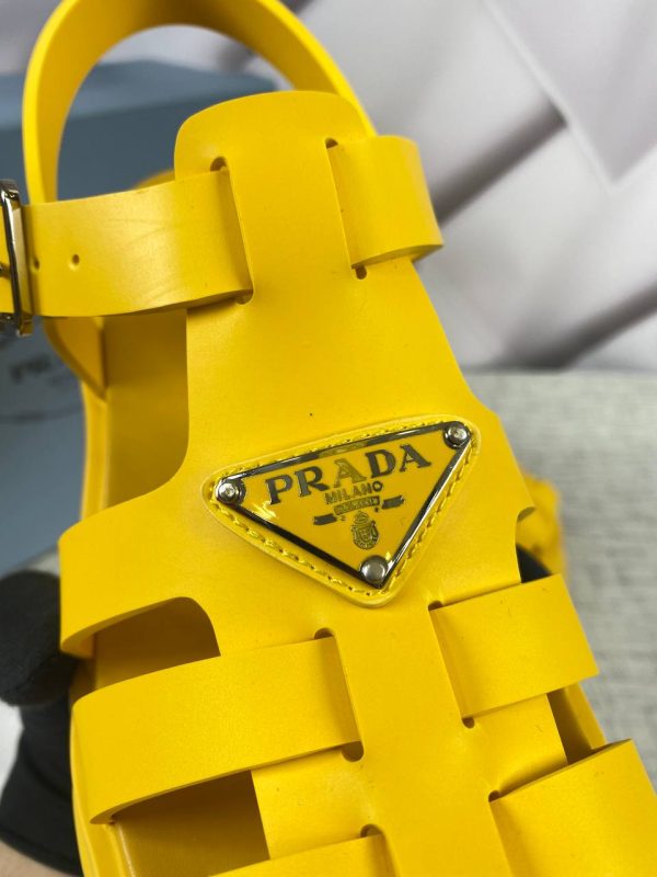 prada terlik rubber sari sandalet ithal