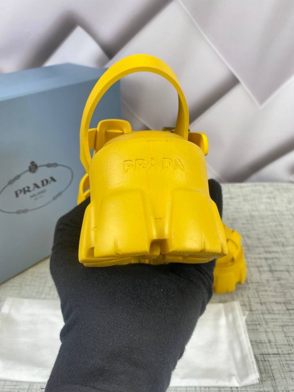 prada terlik rubber sari sandalet ithal