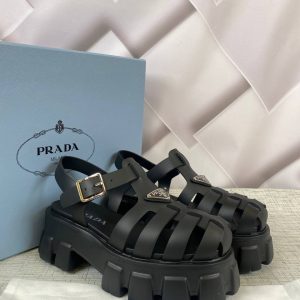 prada terlik rubber siyah sandalet ithal