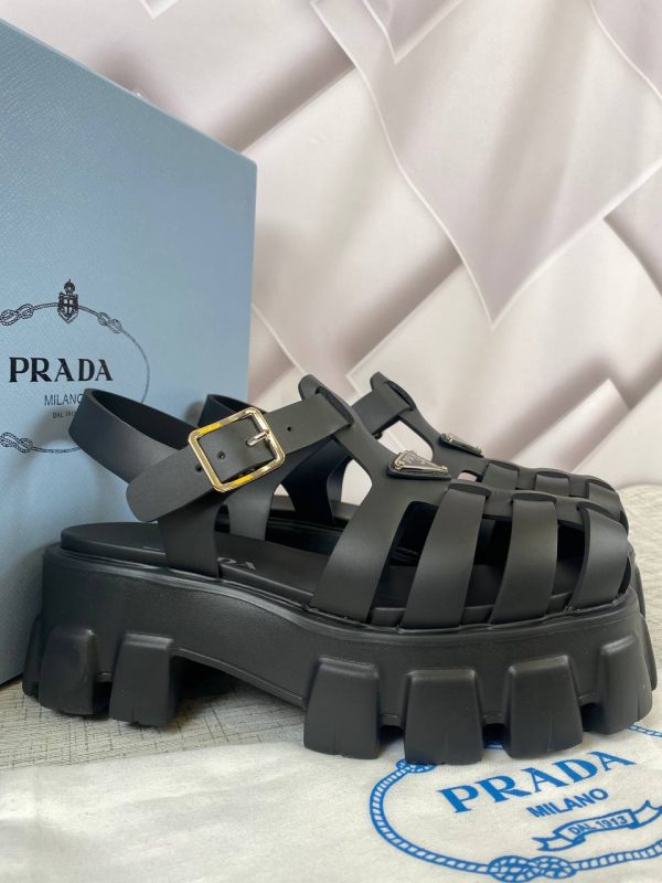 prada terlik rubber siyah sandalet ithal