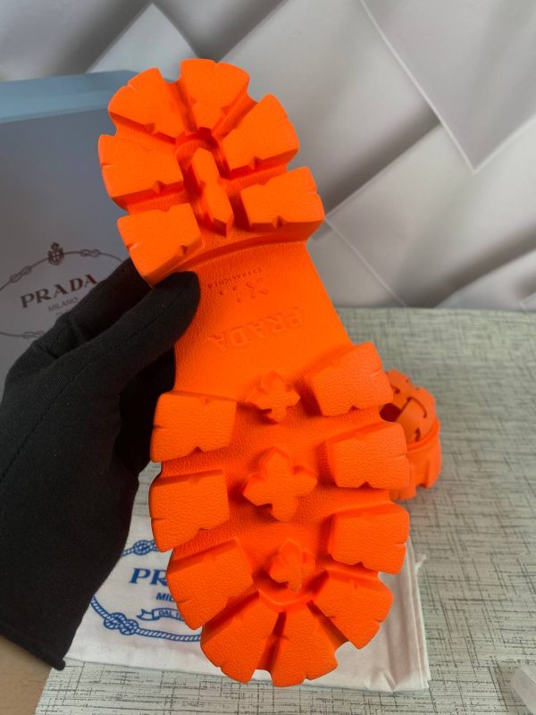 prada terlik rubber turuncu sandalet ithal