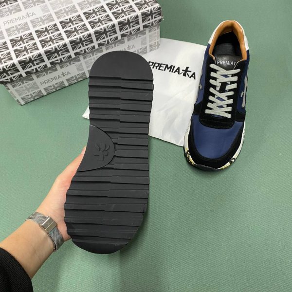 premiata ayakkabi erkek lacivert beyaz taba yeni sezon
