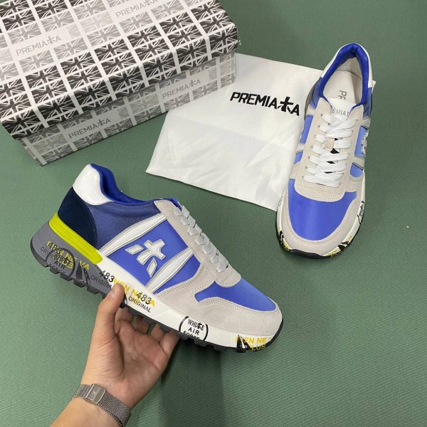 premiata ayakkabi sneakers erkek mavi cok renkli yeni sezon