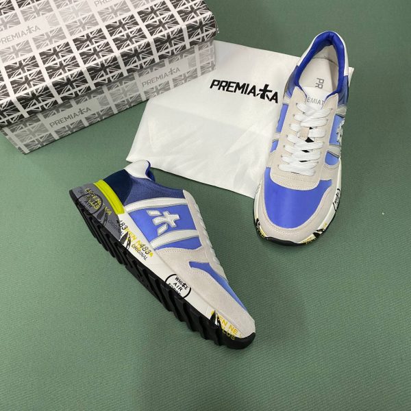 premiata ayakkabi sneakers erkek mavi cok renkli yeni sezon