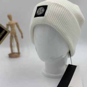 stone island bere logolu unisex beyaz
