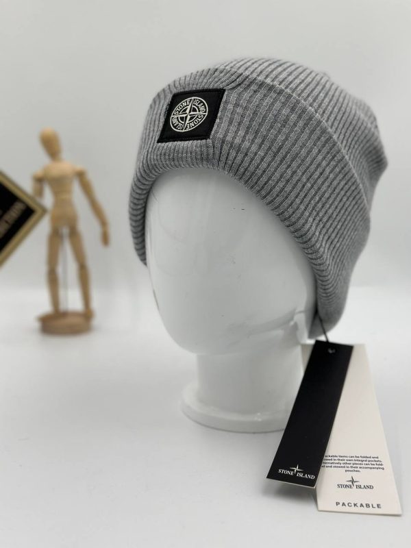 stone island bere logolu unisex gri