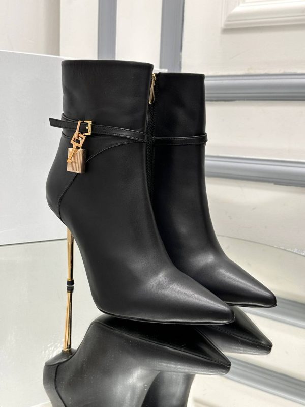 tom ford bot topuklu siyah 10 cm topuk
