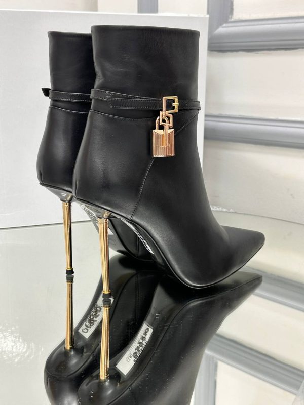 tom ford bot topuklu siyah 10 cm topuk