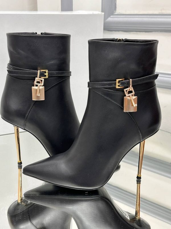 tom ford bot topuklu siyah 10 cm topuk